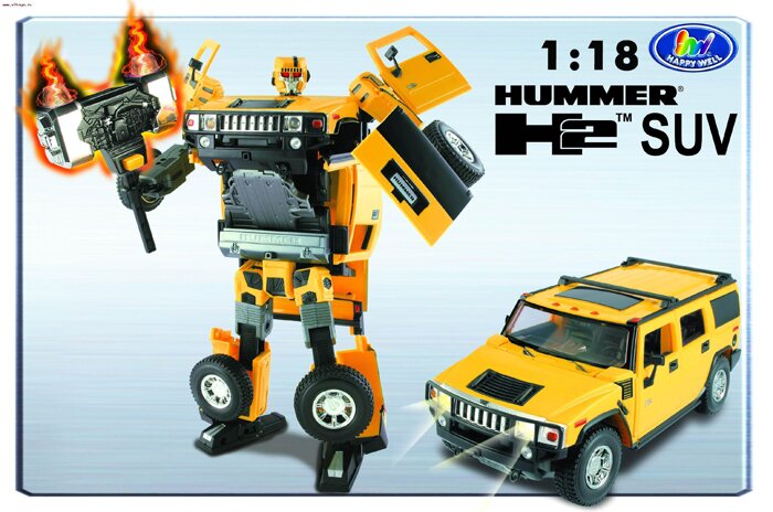 модель Робот-трансформер Roadbot Hummer H2 SUV (1:18)